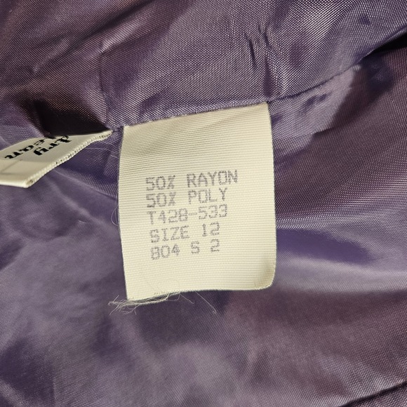 Vintage Sophisticates By Pendleton Blazer Women's 12 Periwinkle Purple - Picture 5 of 9